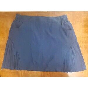 Mondetta Outdoor Project Blue Pockets Pleat Golf Tennis Skirt Skort Size XLarge